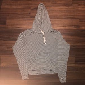 black/white striped Brandy Melville hoodie